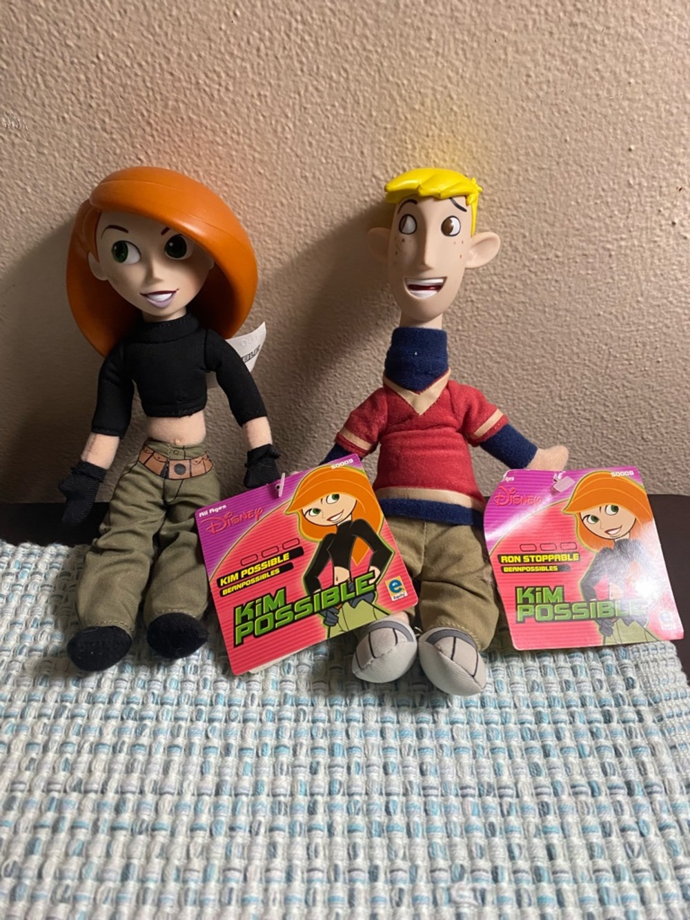 Disney Kim Possible Plush Duo - 2 Rare Kim Possible plush toys - Kim and Ron